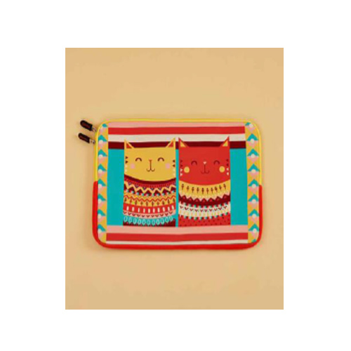 Chumbak – Aztec Cats Laptop Sleeve, 13inch