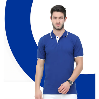 First Leaf Tshirt - Blue With White Tipping