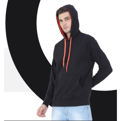 First Leaf - Black Sweatshirt without Zipper
