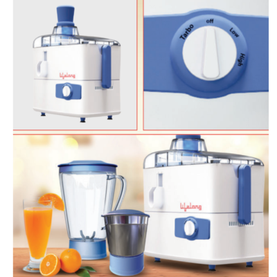 LLJMG04 Lifelong Spinny 2 JarJuicer Mixer Grinder 450W