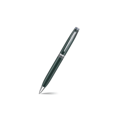 Lapis Bard - Contemporary Verdant Ballpoint Pen with Chrome Trims